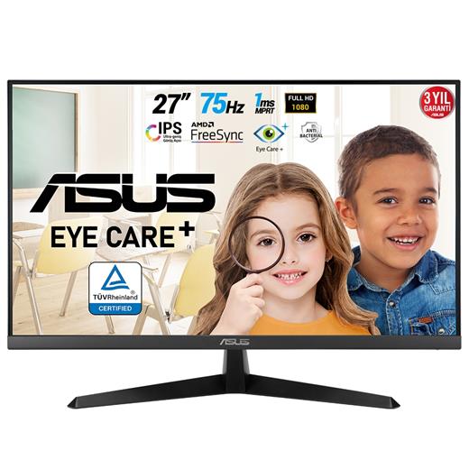 27 Asus Vy279He Fhd Ips 1Ms 75Hz Vga Hdmı