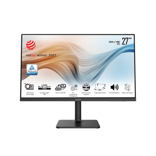 27 Msı Modern Md272Qp Ultramarıne Ips Qhd 75Hz 4Ms Hdmı Dp 