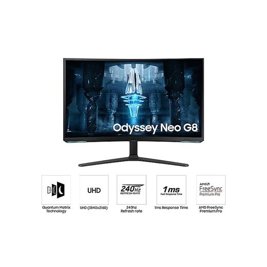 32 Samsung Ls32Bg850Npxuf Uhd Quantum Mini-Led 240Hz 1Ms Hdmı Dp