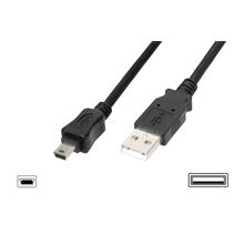 Dıgıtus Usb 2.0 - Usb Mını Kablo 1.8 Mt Ak-300108-018-S