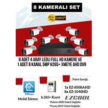 EZCOOL EZ-8508AX-SET 2MP x 8 KAMERA - 8 KANAL 5MP DVR