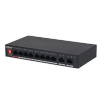 Dahua Pfs3010-8Et-96-V2 8Port 8Xfe-2Xfe 96W Yönetilemez Poe Switch