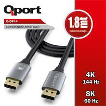 Qport (Q-Dp14) Dısplay Port 1.8 Metre Kablo