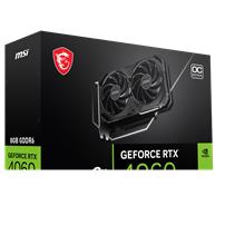 MSI GEFORCE RTX 4060 VENTUS 2X BLACK 8G OC HDMI DP 128 Bit