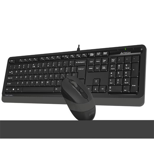 A4 TECH F1010 Q USB GRİ TR MM KLAVYE+OPTİK MOUSE