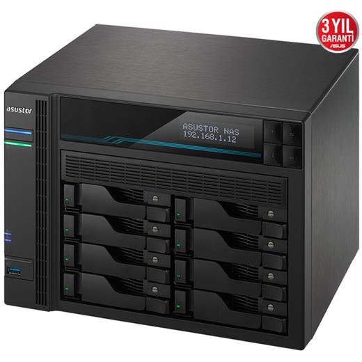 Asustor As6508T 8 Yuvalı 8Gb Nas Depolama Ünitesi