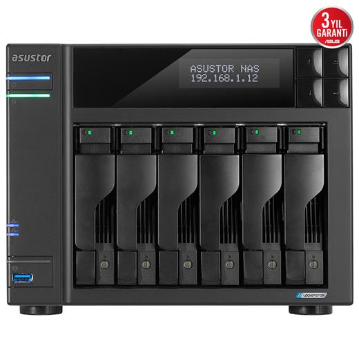 Asustor As6706T 6 Yuvalı 8Gb Ddr4 Nas Depolama Ünitesi