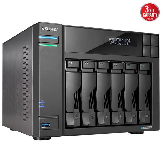 Asustor As6706T 6 Yuvalı 8Gb Ddr4 Nas Depolama Ünitesi