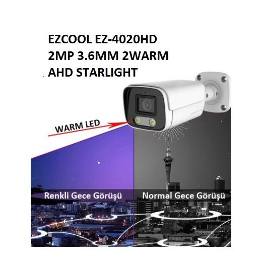 EZCOOL EZ-4020HD 2 MP 3.6MM FULLCOLOR BULLET KAMERA 