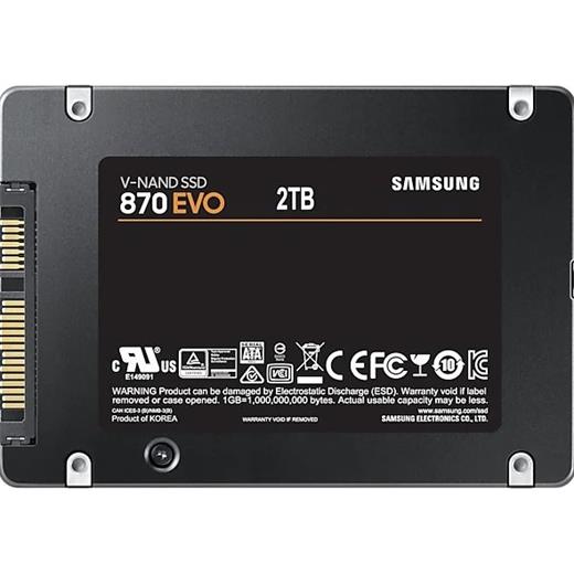 2TB SAMSUNG 870 560/530MB/s EVO MZ-77E2T0BW SSD (Resmi Distribütör Garantili)