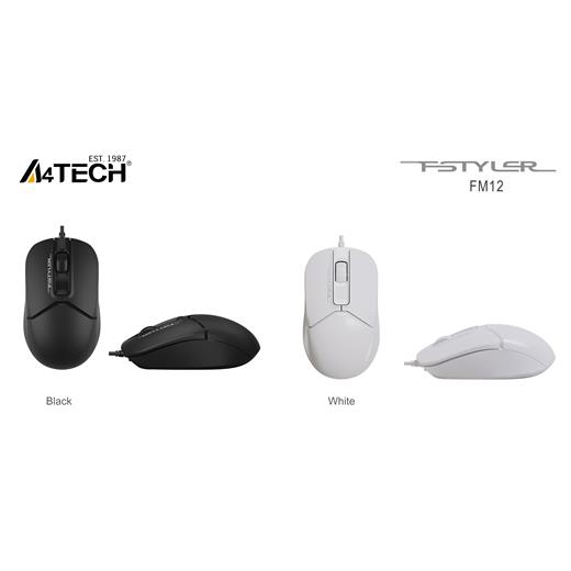 A4 Tech Fm12 Optık Mouse Usb Beyaz 1200 Dpı