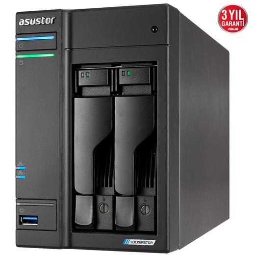 Asustor As6602T 2 Yuvalı 4Gb Nas Depolama Ünitesi