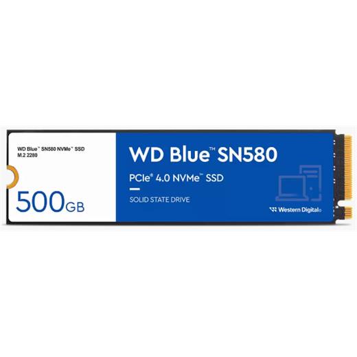 500GB WD BLUE M.2 NVMe SN580 GEN4 WDS500G3B0E 4000/3600MB/s SSD 