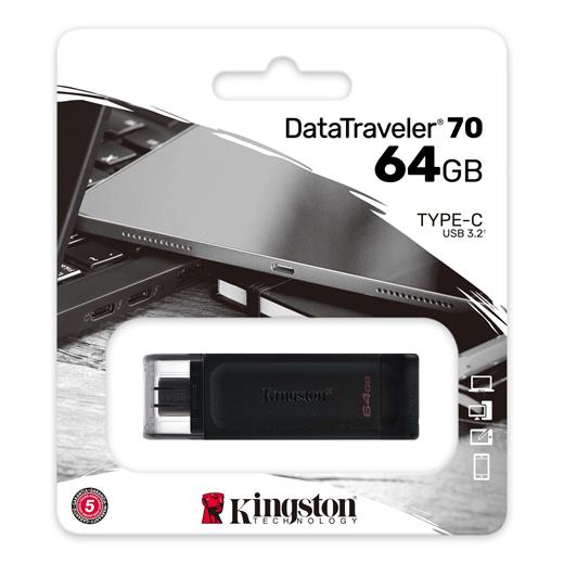 64Gb Usb-C 3.2 Gen1 Dt70/64Gb Kıngston