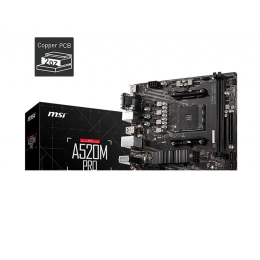 MSI A520M PRO DDR4 4600/1866Mhz M.2 MATX AM4