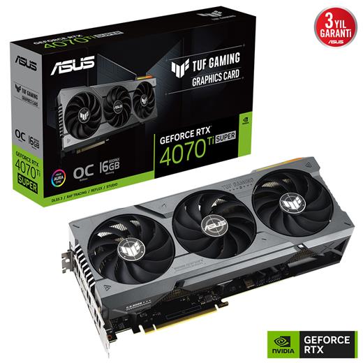 Asus Tuf Geforce Rtx Tuf-Rtx4070Tıs-O16G-Gamıng 16Gb Gddr6X Dlss3 Hdmı Dp 256Bit 