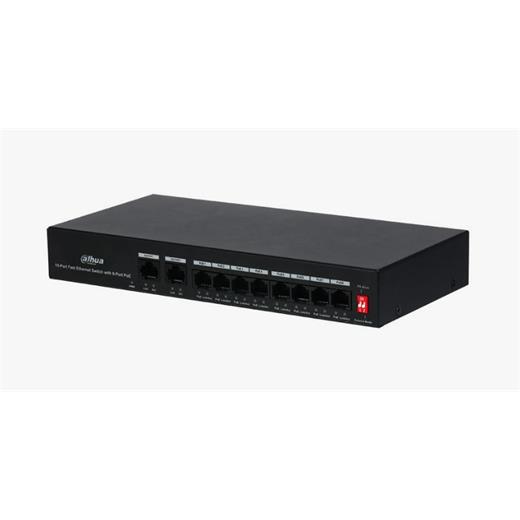 Dahua Pfs3010-8Et-65 8Port 8Xfe-2Xfe 65W Yönetilemez Poe Switch