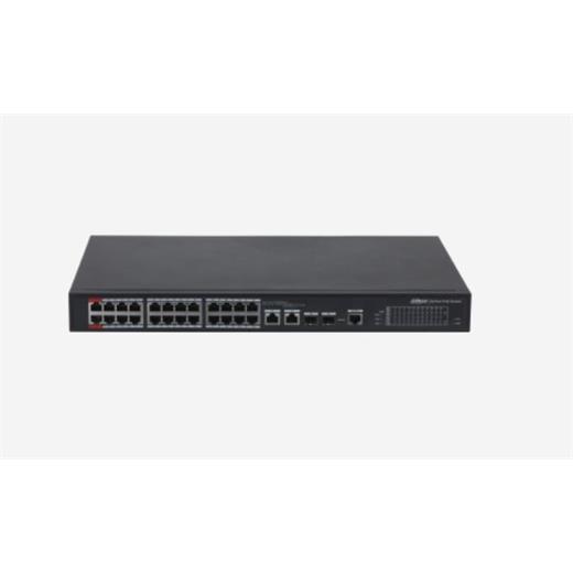 Dahua Pfs4226-24Et-240 24 Port 24Xfe-2Ge-2Sfp 240W Yönetilebilir Poe Switch