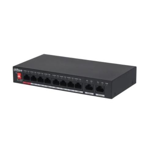 Dahua Pfs3010-8Et-96-V2 8Port 8Xfe-2Xfe 96W Yönetilemez Poe Switch