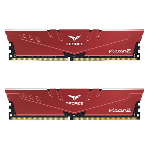 Team T-Force Vulcan Z Red 32Gb (2X16Gb) 3200Mhz Cl16 Ddr4 Gaming Ram (Tlzrd432G3200Hc16Fdc01)