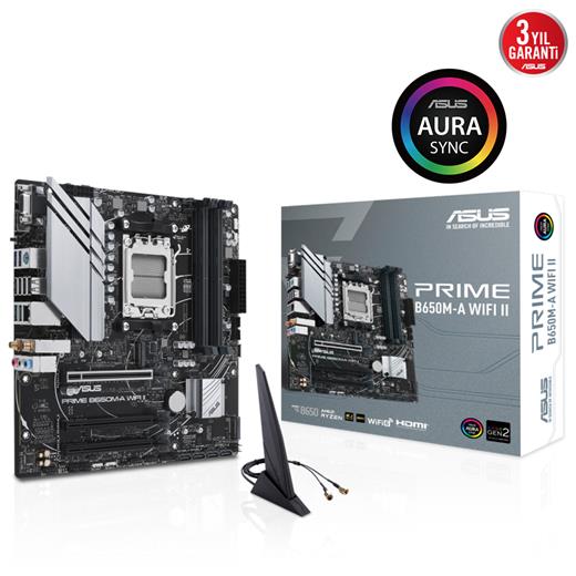 Asus Prıme B650M-A Wıfı Iı Ddr5 6400Mhz(Oc) M.2 Matx Am5