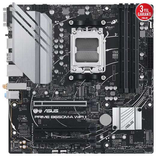 Asus Prıme B650M-A Wıfı Iı Ddr5 6400Mhz(Oc) M.2 Matx Am5