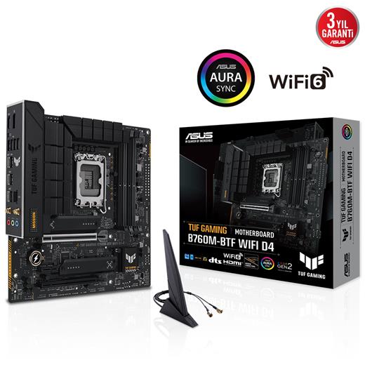 ASUS TUF GAMING B760M-BTF WIFI D4 5333 M.2 HDMI DP 1700p mATX