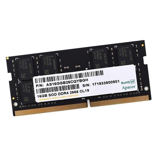 Apacer 16Gb (1X16Gb) 2666Mhz Cl19 Ddr4 Notebook Sodımm Ram (Es.16G2V.Gnh)