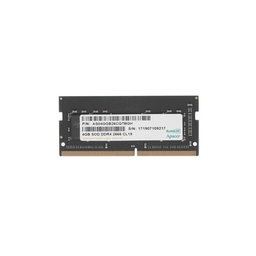 Apacer 4Gb (1X4Gb) 2666Mhz Cl19 Ddr4 Notebook Sodımm Ram (Es.04G2V.Knh)