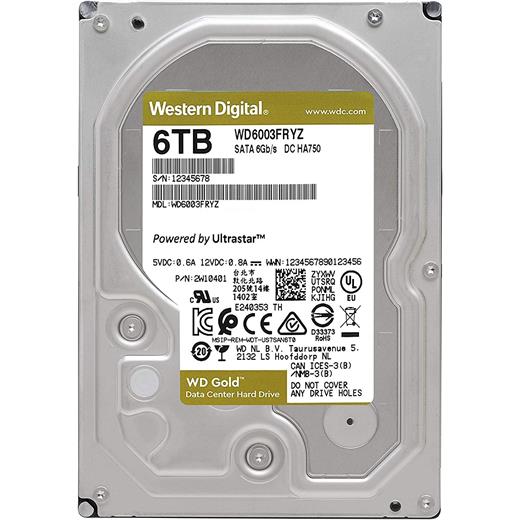 6Tb Wd Gold Enterprıse 7200Rpm Sata3 256Mb Wd6003Fryz