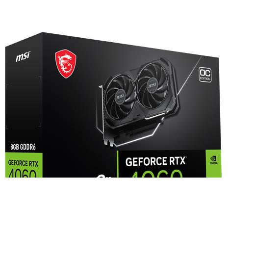 MSI GEFORCE RTX 4060 VENTUS 2X BLACK 8G OC HDMI DP 128 Bit